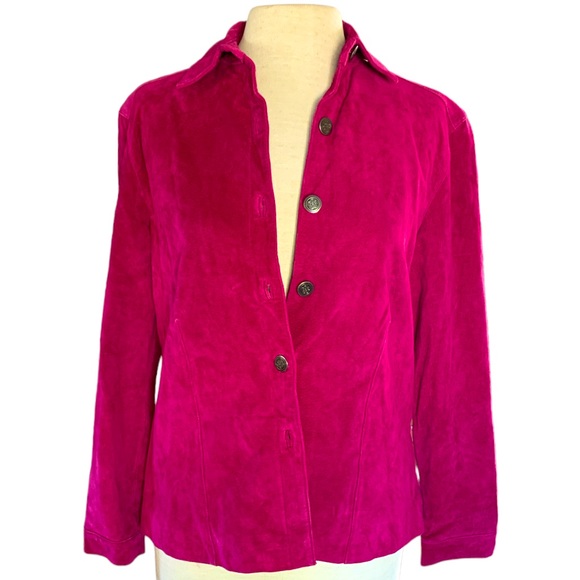 French Laundry Jackets & Coats French Laundry Pink Suede Shacket